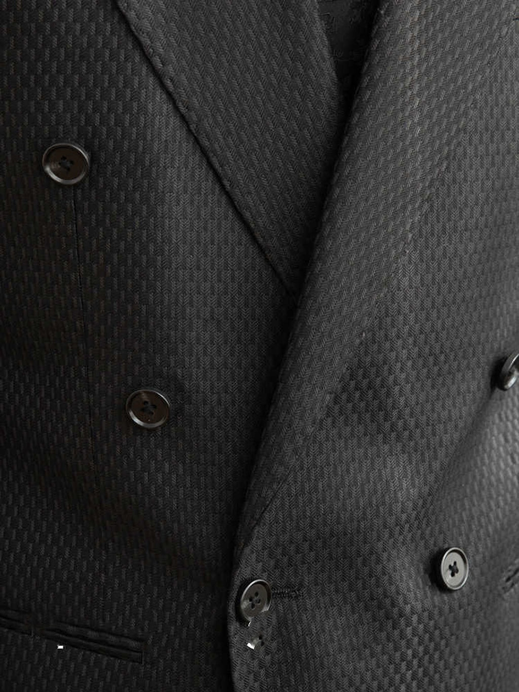 Texture Black Plaid Suit Commute Leisure - enhanced image 4