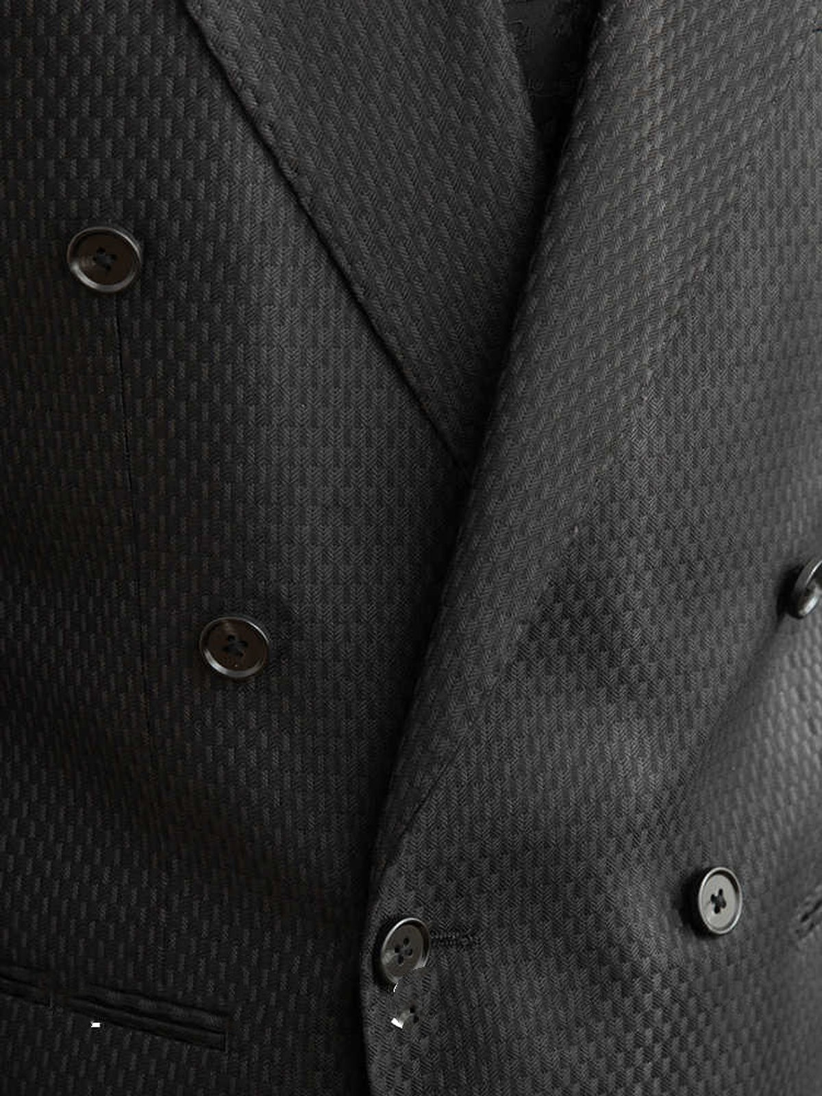 Texture Black Plaid Suit Commute Leisure - enhanced image 4