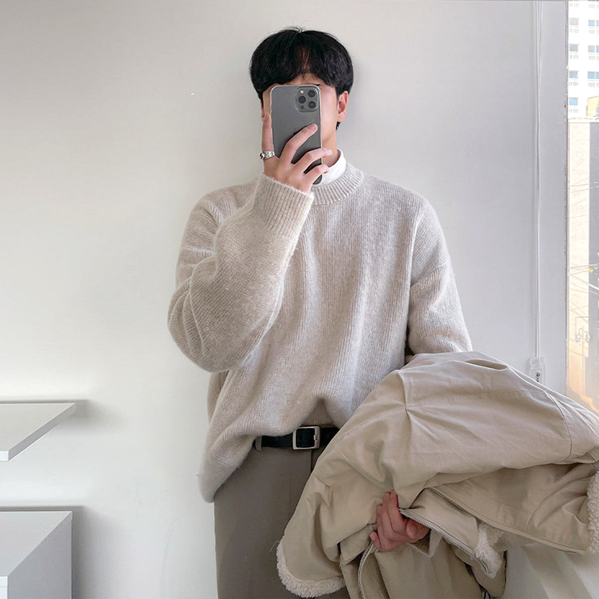 Thickened Pullover Long Sleeve T-Shirt - enhanced image 4