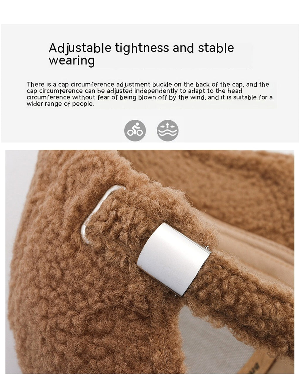 Thickened Warm Peaked Street Versatile Winter Baseball Cap - enhanced image 4