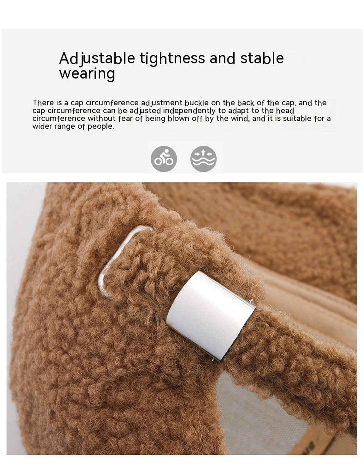 Thickened Warm Peaked Street Versatile Winter Baseball Cap - enhanced image 4