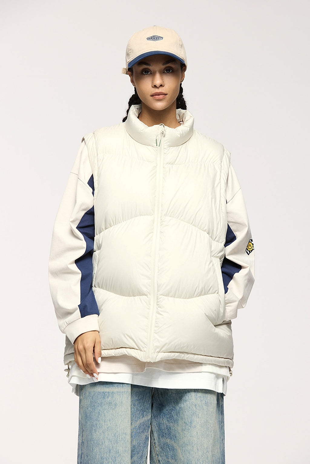 Thin And Portable Puff Down Vest White Duck Down Warm Vest Coat - enhanced image 4