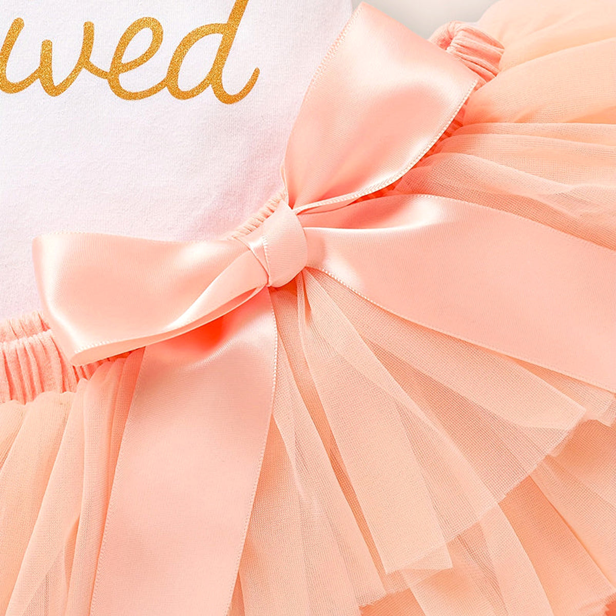 TinyBloom™ – Newborn Letter Romper & Tutu Set - enhanced image 4