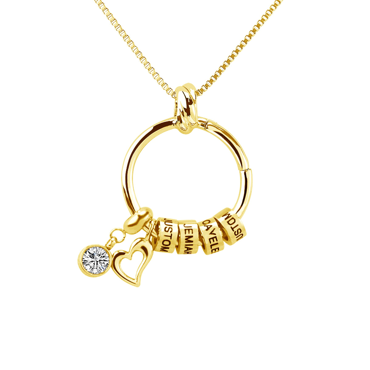 Trendy Love Pendant Exclusive Lettering Necklace With Diamonds - enhanced image 4
