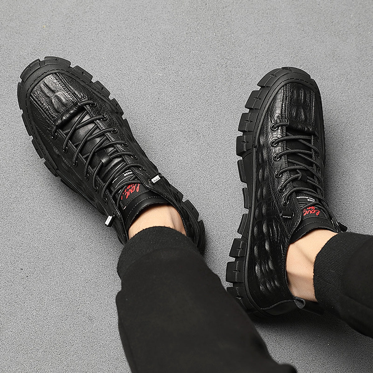 UrbanEdge™ – Men’s High-Top Leather Boots with Warm Lining - enhanced image 4