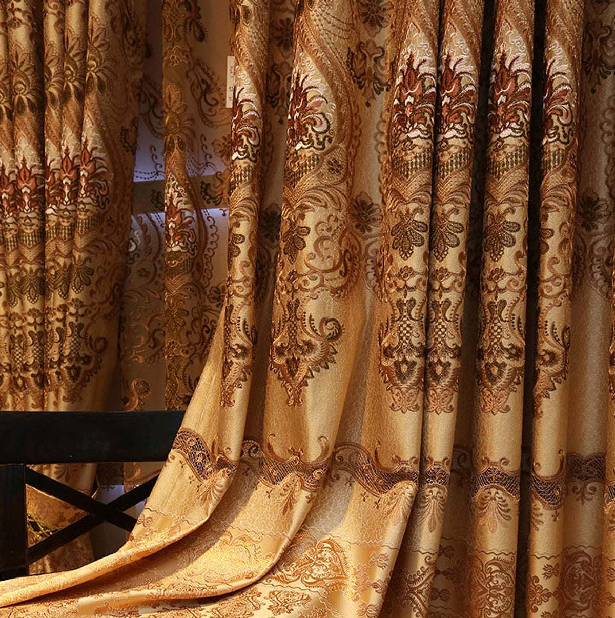VeloraDrape™ – European Luxury Embroidered Curtains for Grand Spaces - enhanced image 4