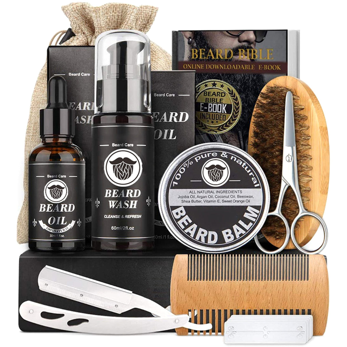 VOLTEN™ – Beard Grooming Kit with Derma Roller & Disinfectant - enhanced image 4