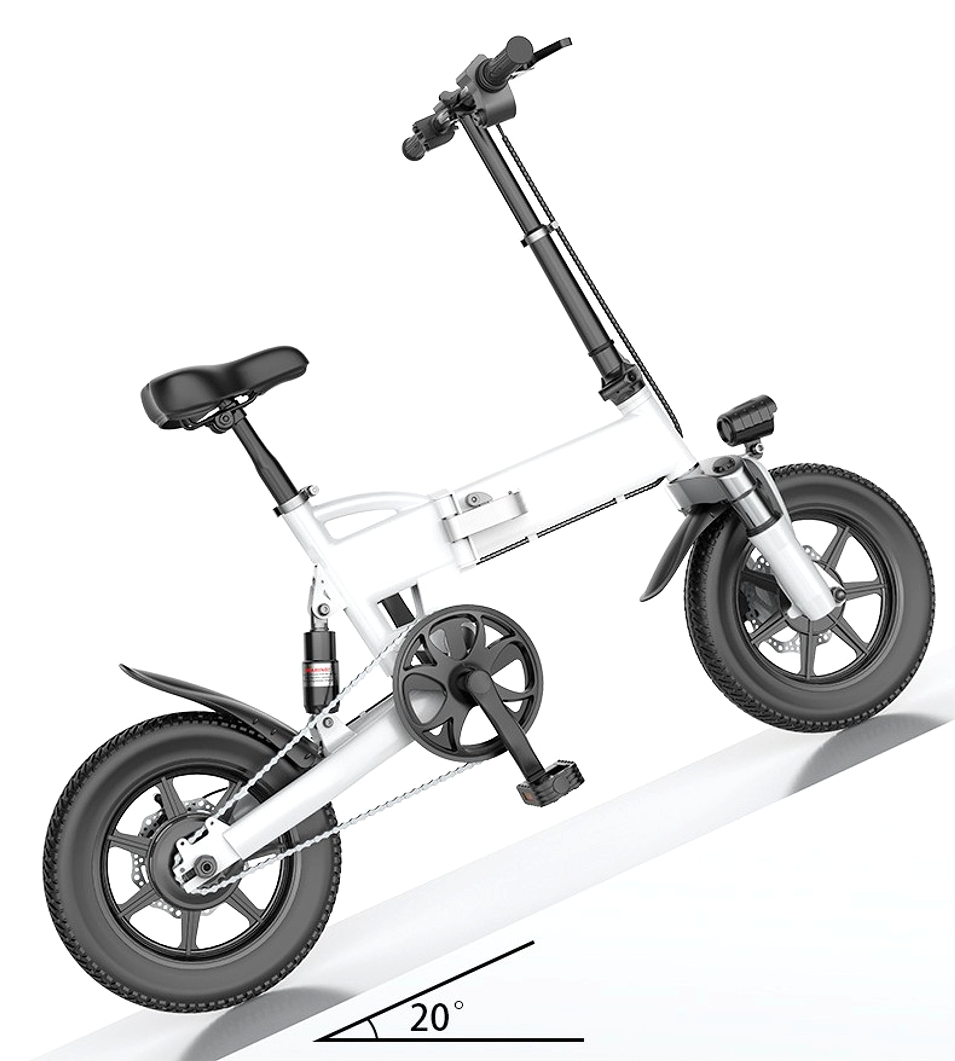 VoltStrider™ Compact 14 – Folding Urban E-Bike (36V, 250W, 20–30km Range) - enhanced image 4