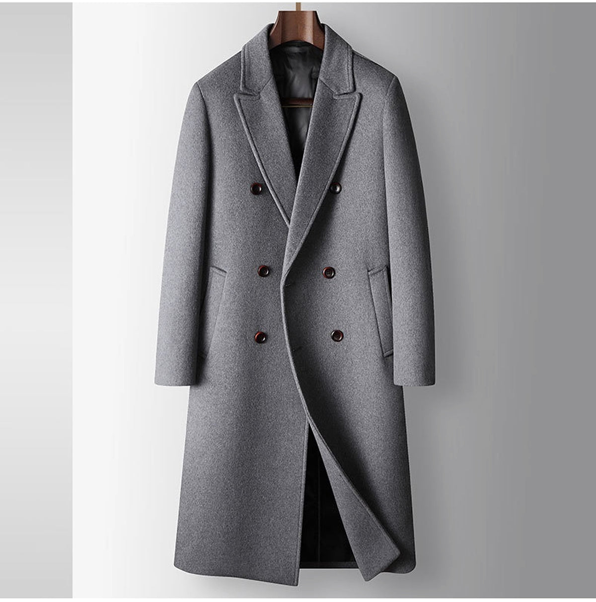 White Duck Down Liner Warm Woolen Coat - enhanced image 4