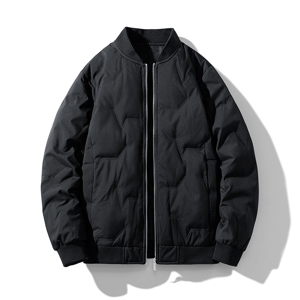 A. White Duck Down Thickened Warm Trendy Winter Men JACKET - enhanced image 4