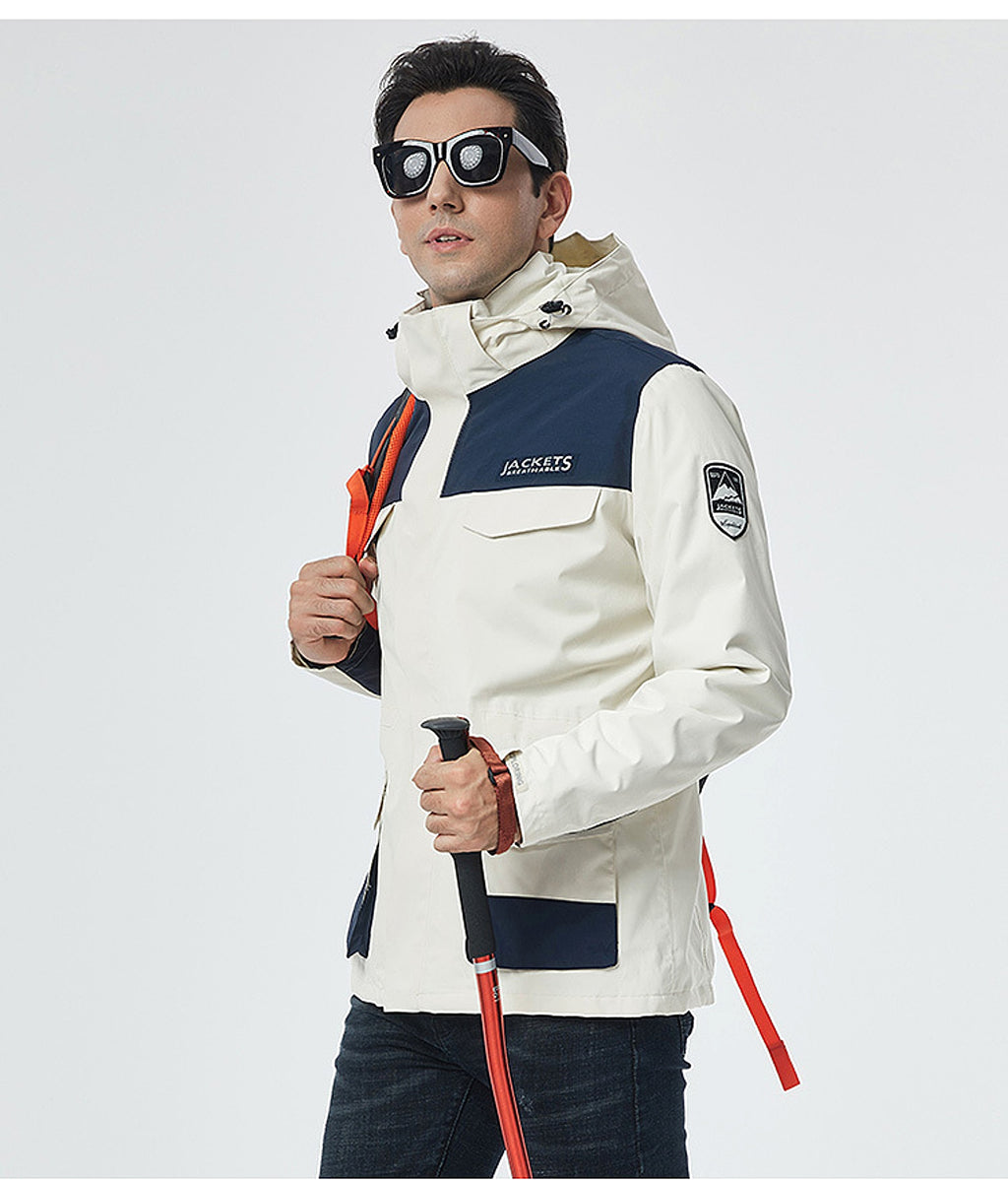 Winter Men Ski Jacket Waterproof Windproof Breathable Warm Softshell Long Sleeved Coat - enhanced image 4