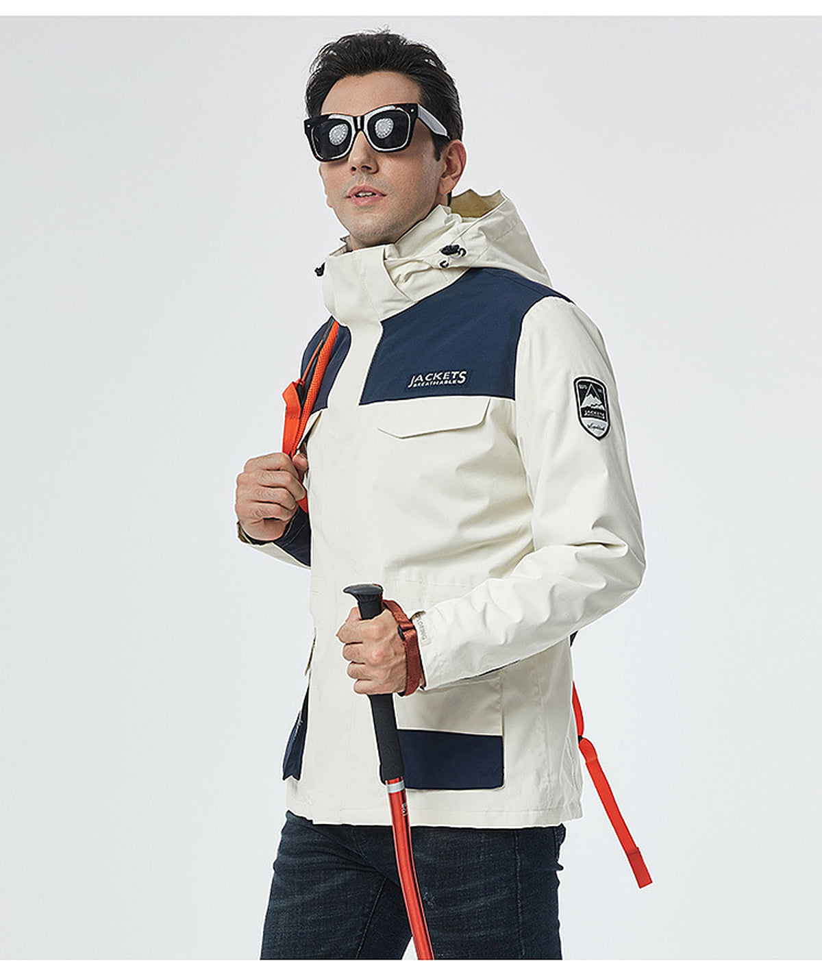 Winter Men Ski Jacket Waterproof Windproof Breathable Warm Softshell Long Sleeved Coat - enhanced image 4
