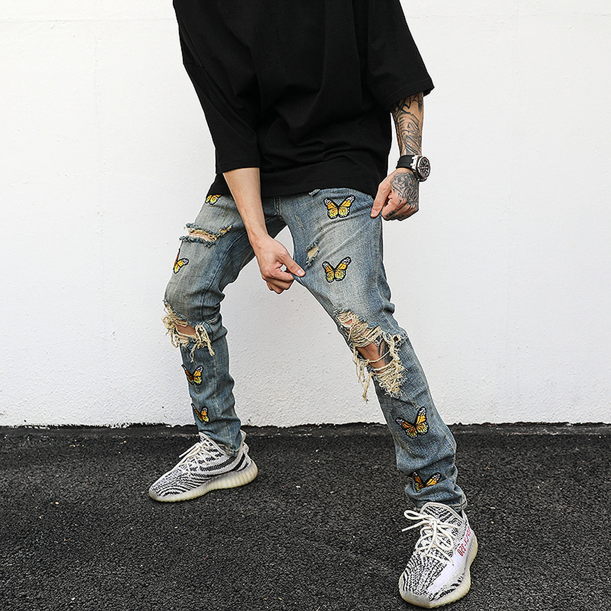 Women 's Butterfly jeans - enhanced image 4