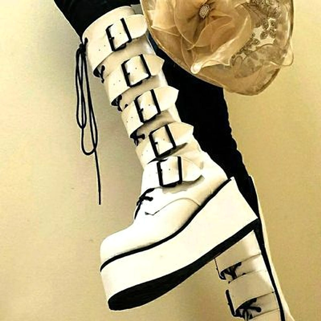Women Wedge Fashion Knight Boots - enhanced image 4