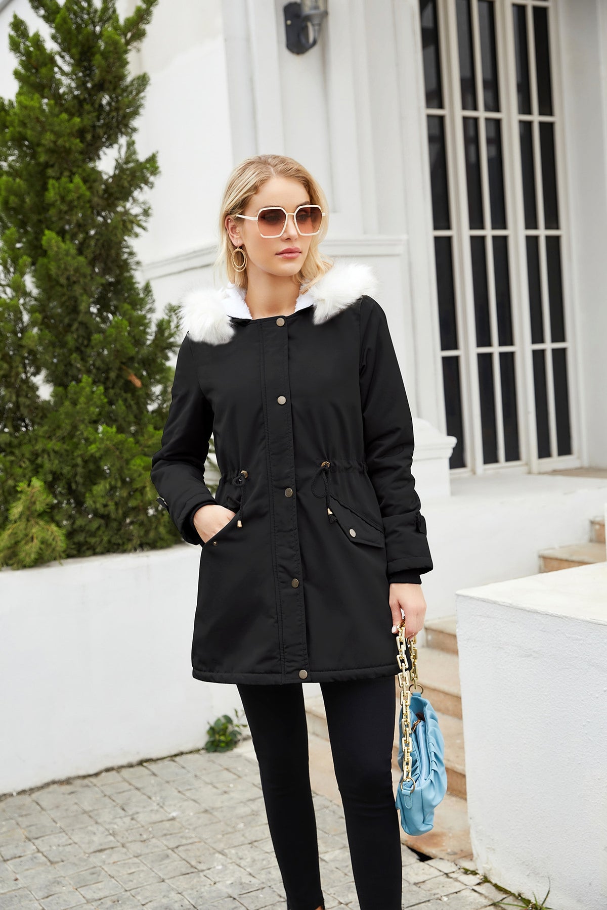 A1. Women's Coat Cotton-padded Jacket - enhanced image 4