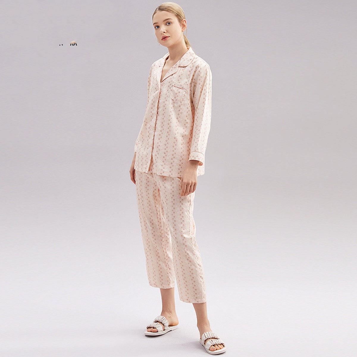 Women's Cotton Pajamas Spring Long-sleeved Homewear Thin New