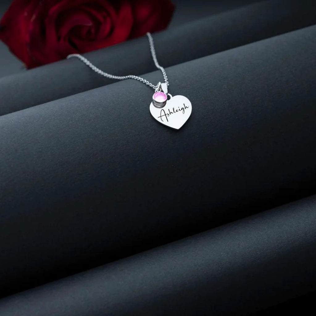 Women's English Letter Stainless Steel Necklace - enhanced image 4