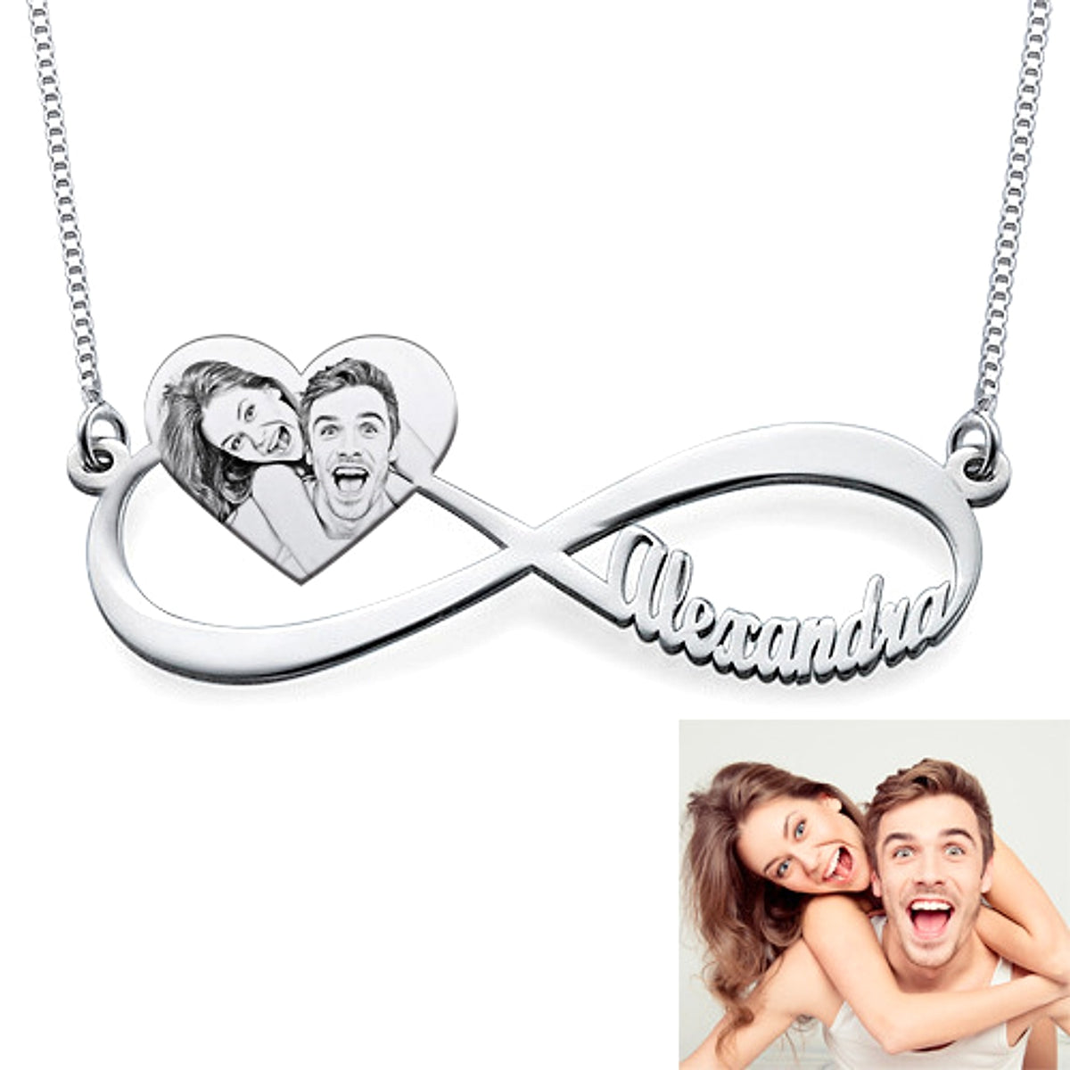 Women's Fashion Infinite Photo Necklace - enhanced image 4