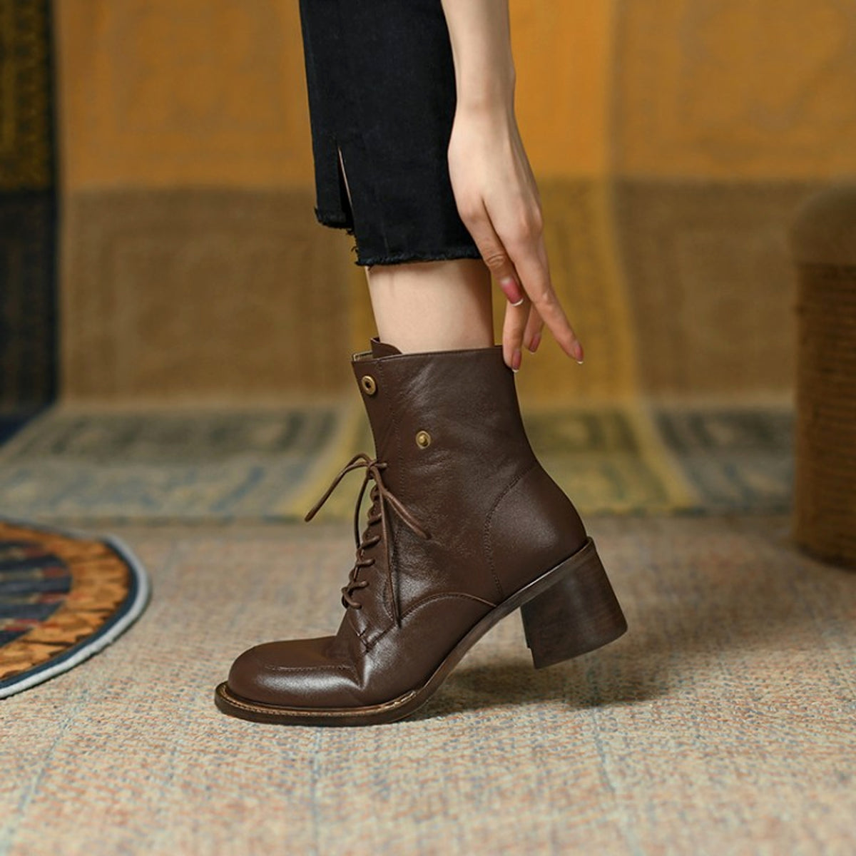 Women's Fashion Side Zip Casual Rider Boots - enhanced image 4