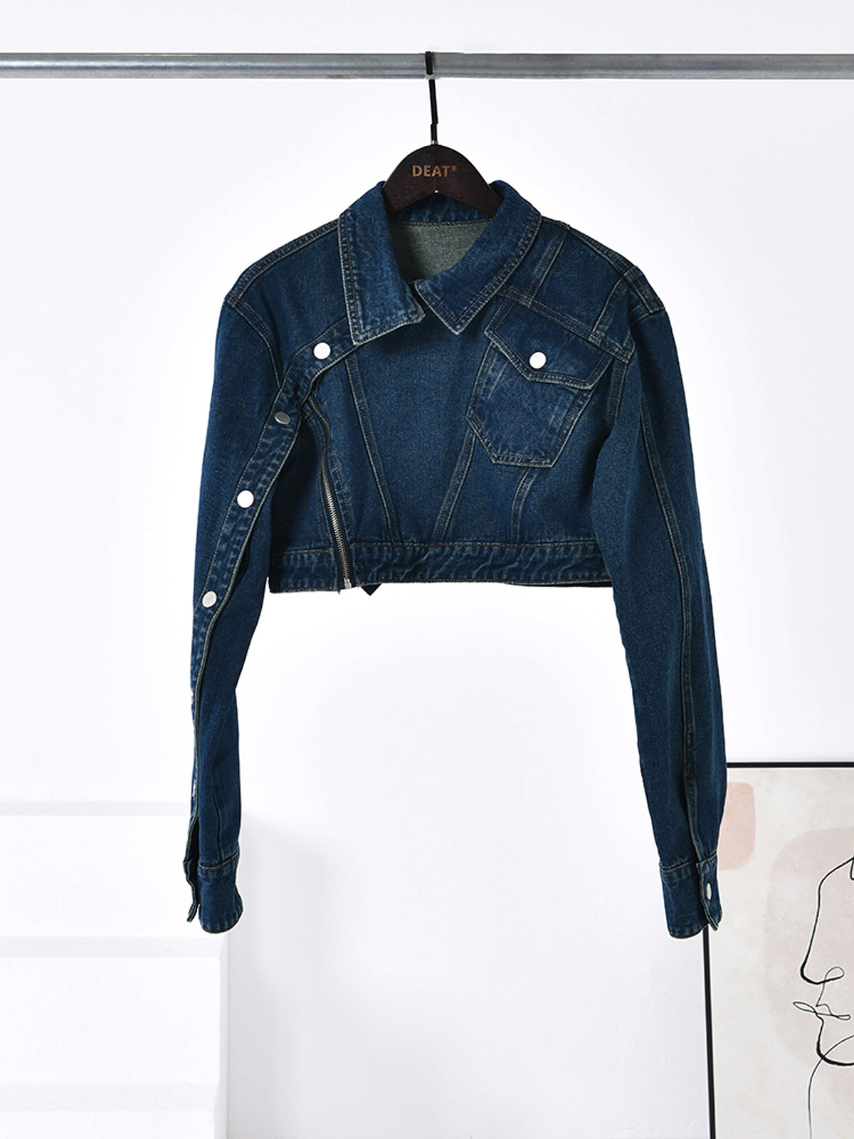 Women's Fashionable Loose Ultra-short Top Jacket - enhanced image 4