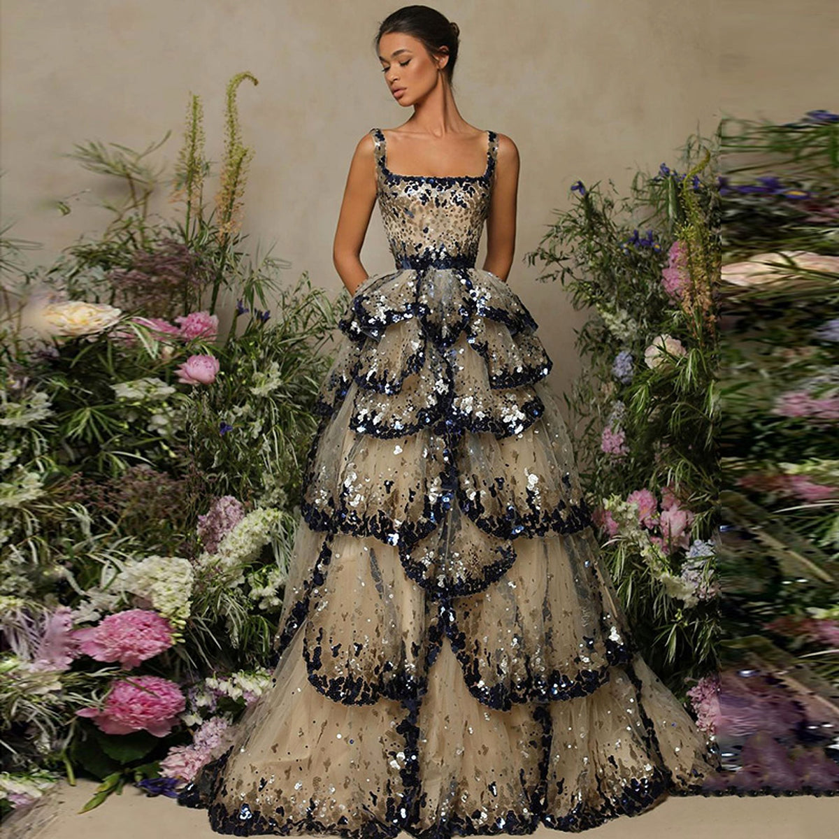 A1. Women's High-end Luxury Puffy Dress Skirt - enhanced image 4