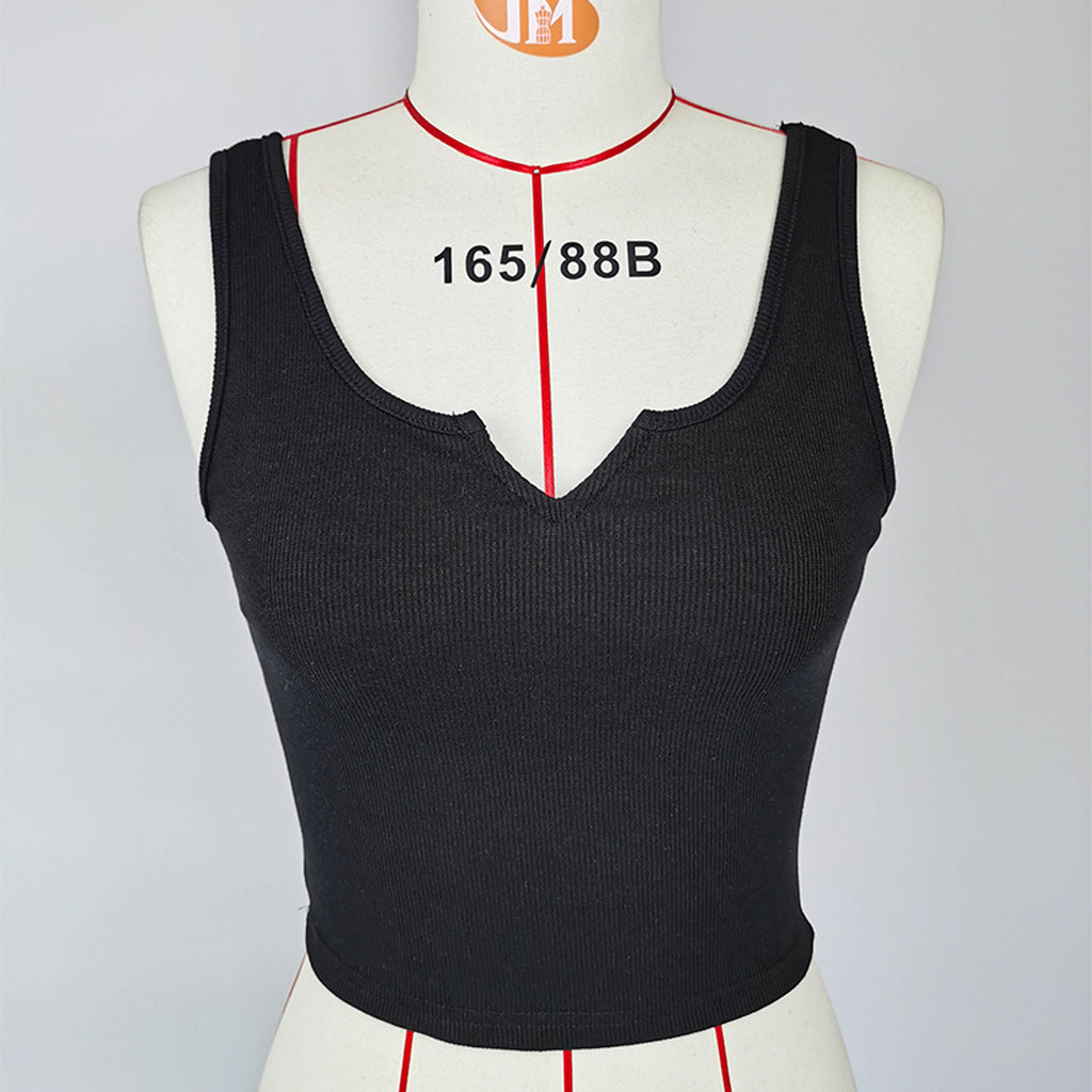 Women's Slim Fit Midriff-baring Camisole (Tank-top & T-Shirt) - enhanced image 4