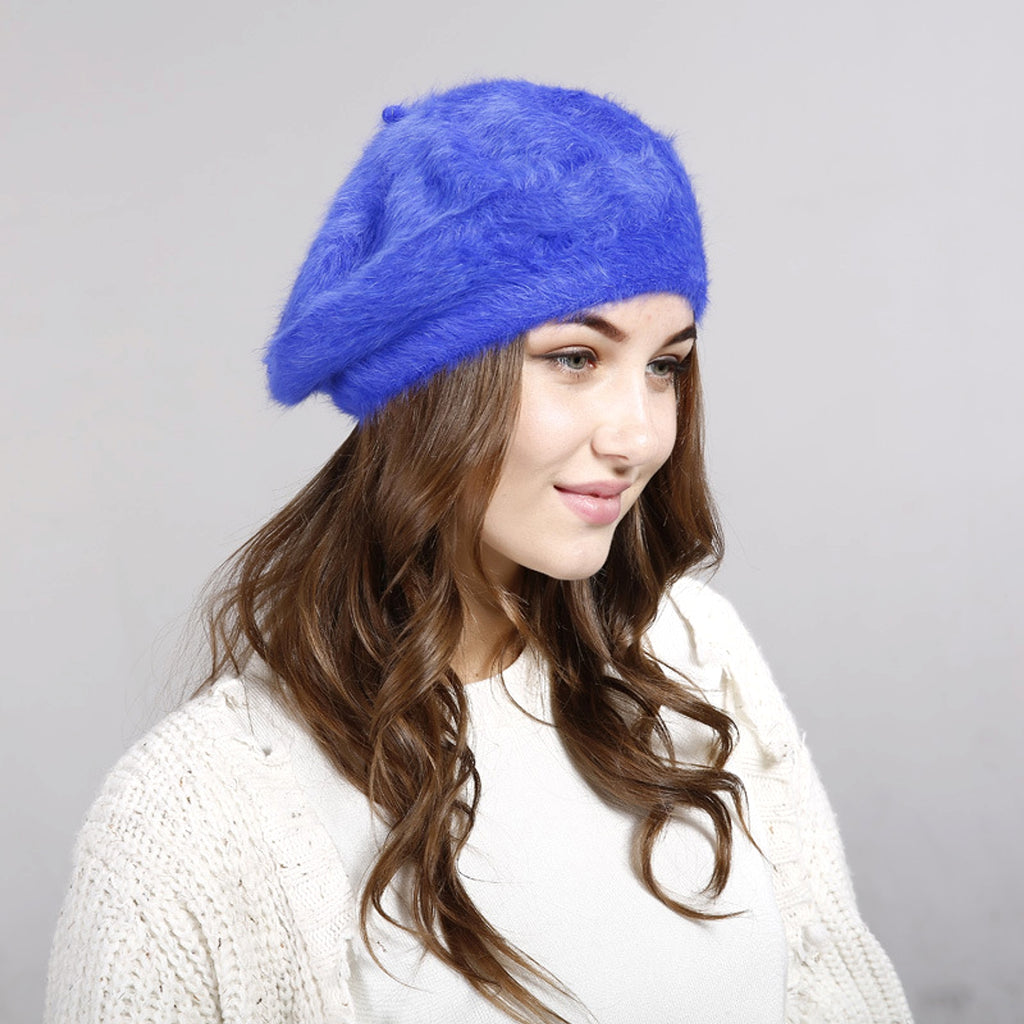Women's Solid Color Wool Hat - enhanced image 4
