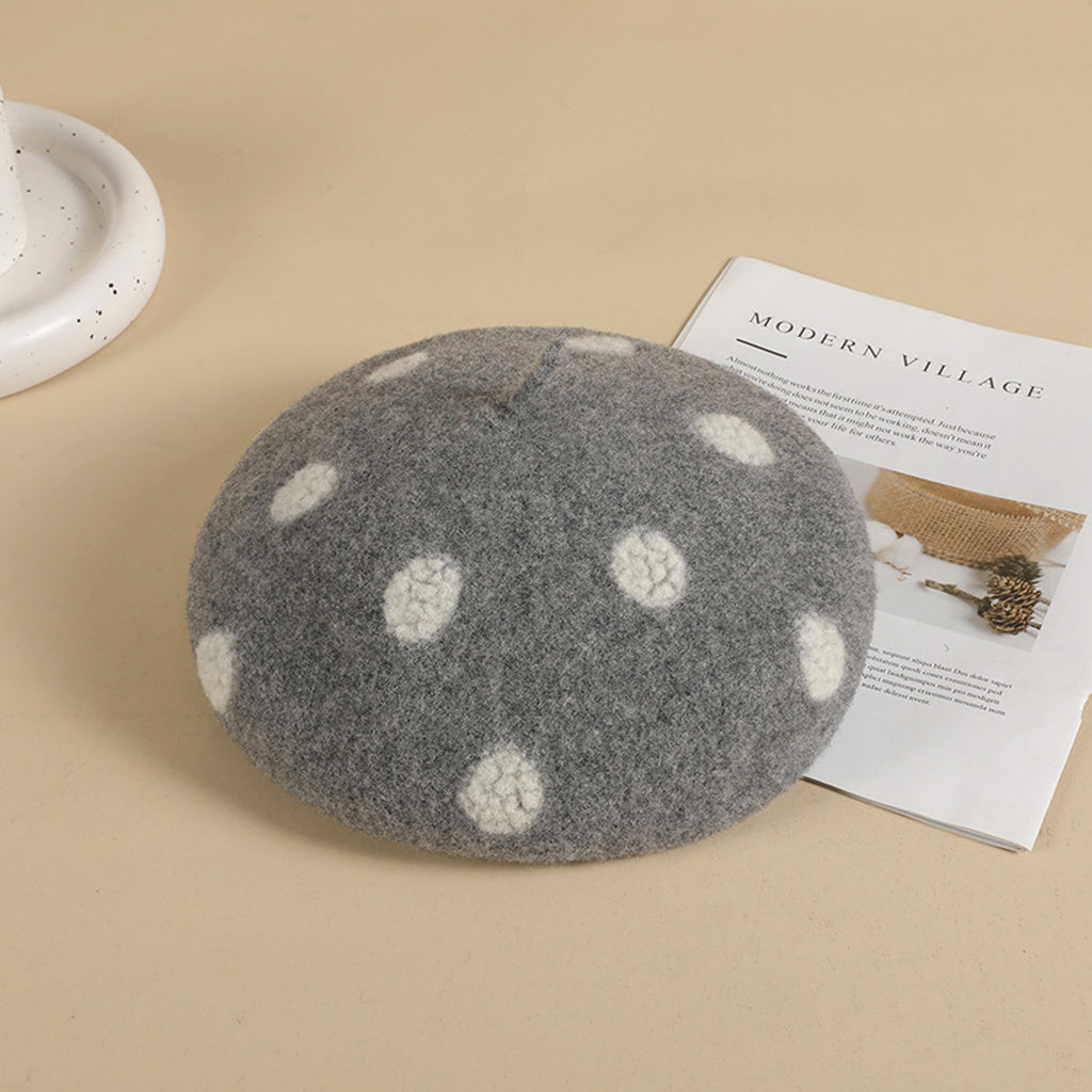 Women's Versatile Retro Warm Thickened Painter's Hat - enhanced image 4