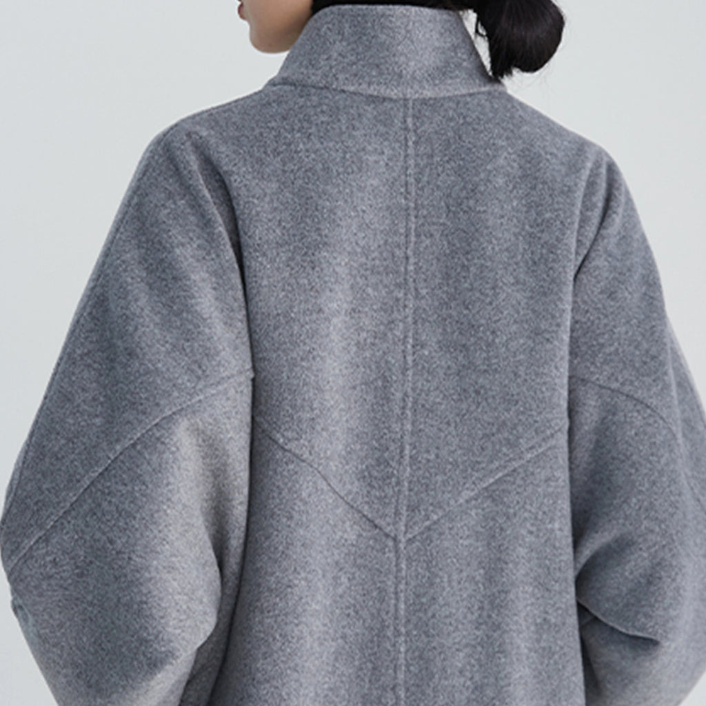 Women's Woolen Overcoat Long Coat Jacket - enhanced image 4