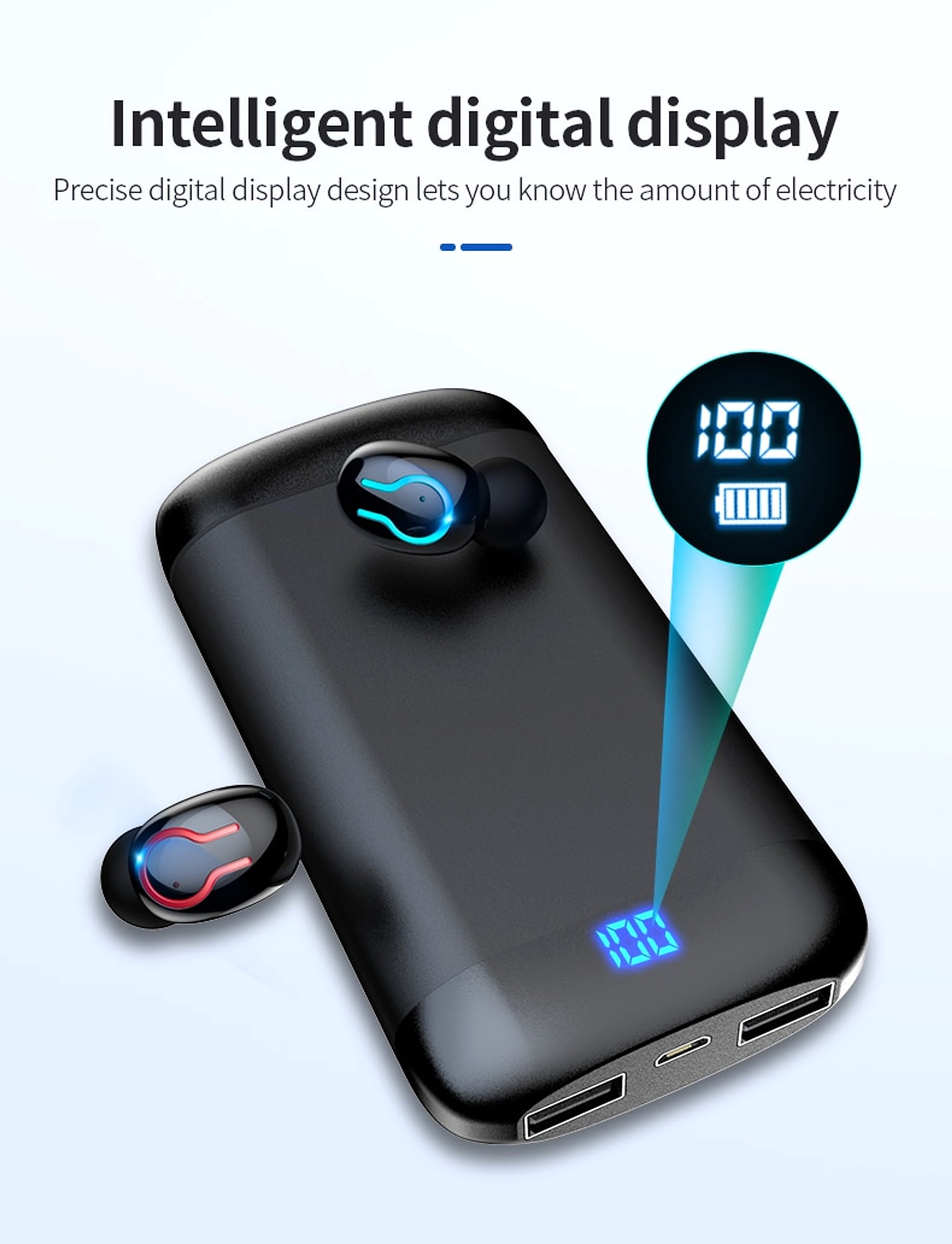 PulseCharge™ TWS Pro – Wireless Headset with Digital Display & Power Bank Case Smart Sound - enhanced image 4