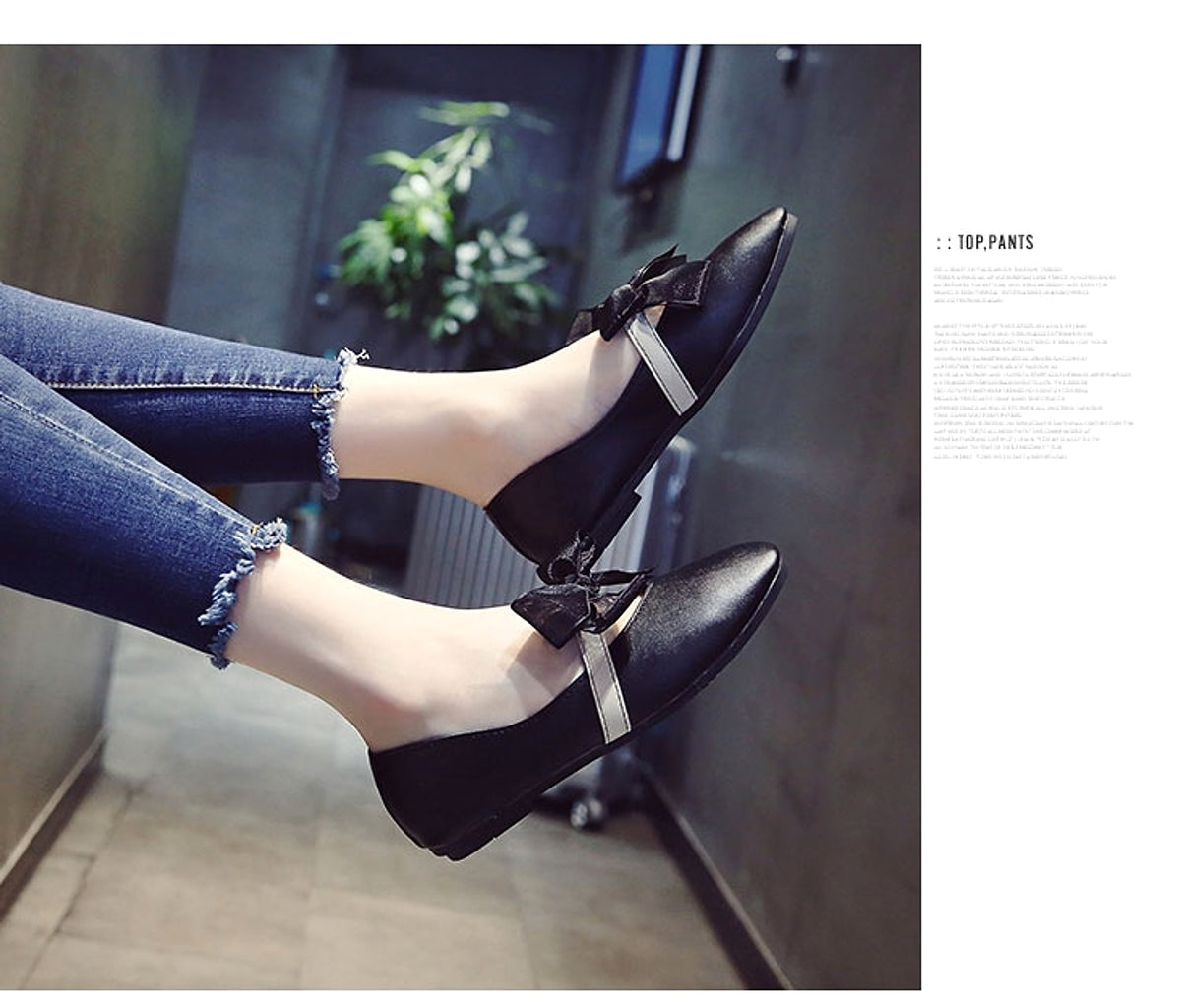 Zinia - Tie Flat Womens Shoes - enhanced image 4
