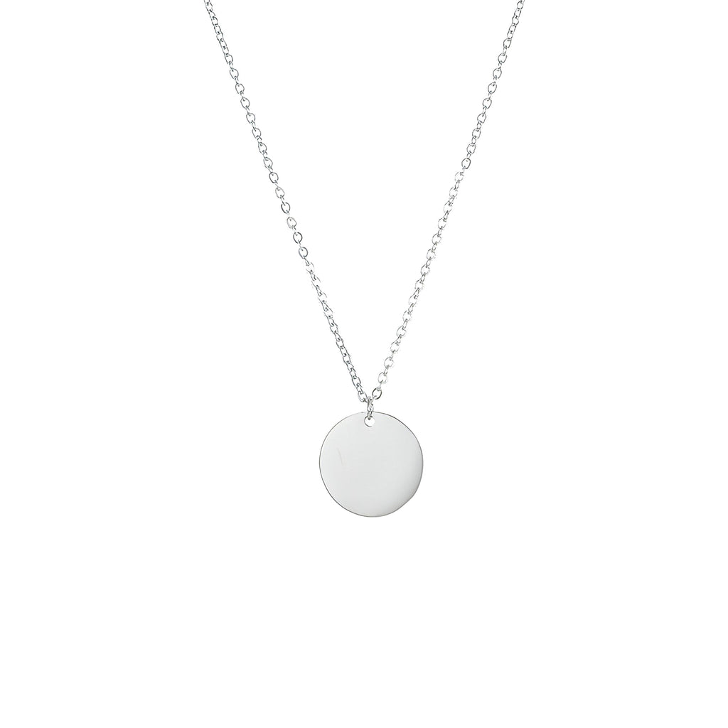 Minimalist Gold-Plated Round Pendant Necklace – A Timeless Statement! - enhanced image 5