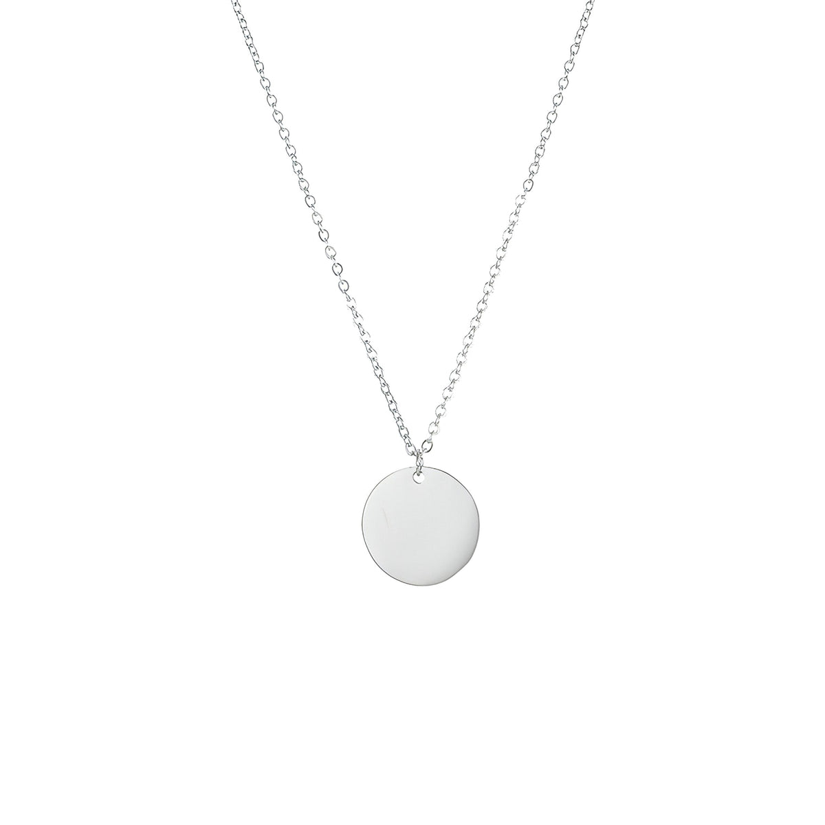 Minimalist Gold-Plated Round Pendant Necklace – A Timeless Statement! - enhanced image 5