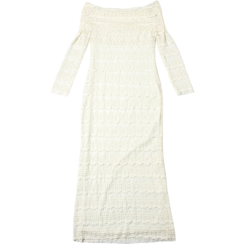 25 Edition – Elegant Off-Shoulder Lace Maxi Dress (Socialite Style) - enhanced image 5