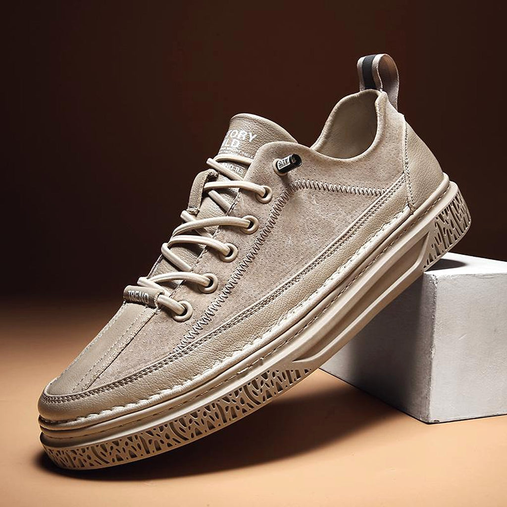 Men's Casual British Style Small Leather Shoes - enhanced image 5
