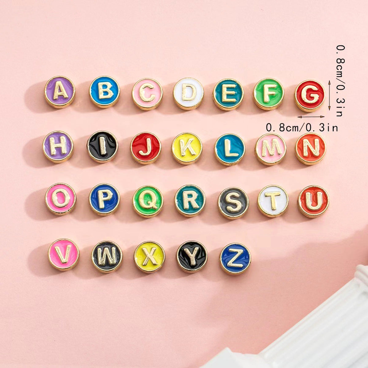 Personalized Alphabet Letter Charms – Perfect for DIY Bracelets & Necklaces - enhanced image 5