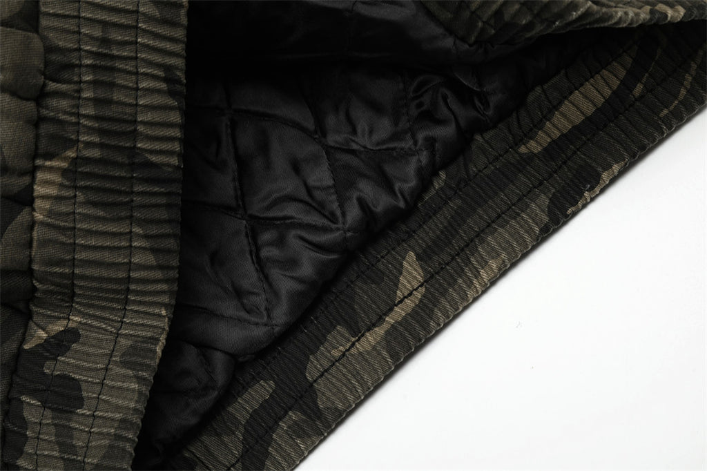 American Retro Camouflage Hooded Cotton Jacket For Men - enhanced image 5