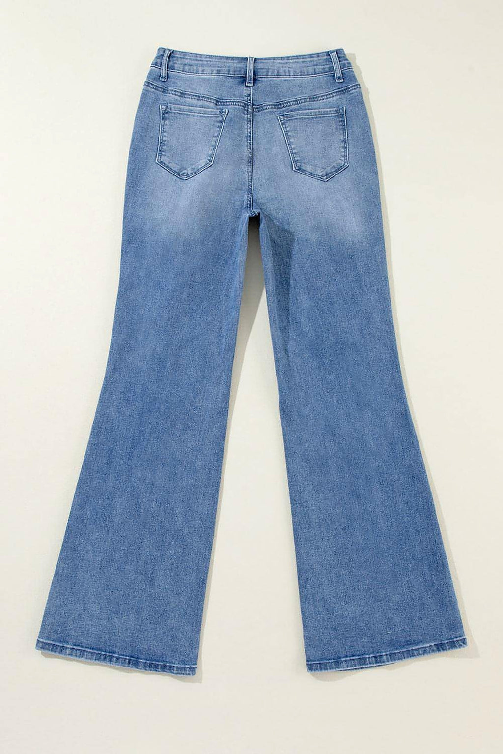 Ashleigh Blue Acid Wash Distressed Wide Leg High Waist Jeans - enhanced image 5