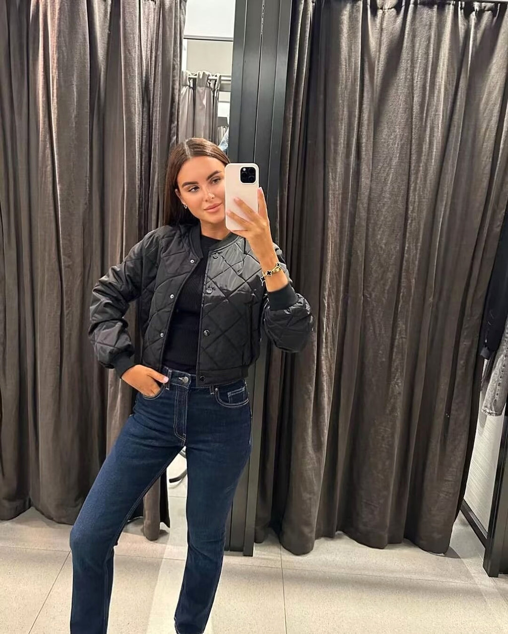 Autumn And Winter Ladies New Comfort And Casual Short Cotton Jacket Jacket Coat - enhanced image 5