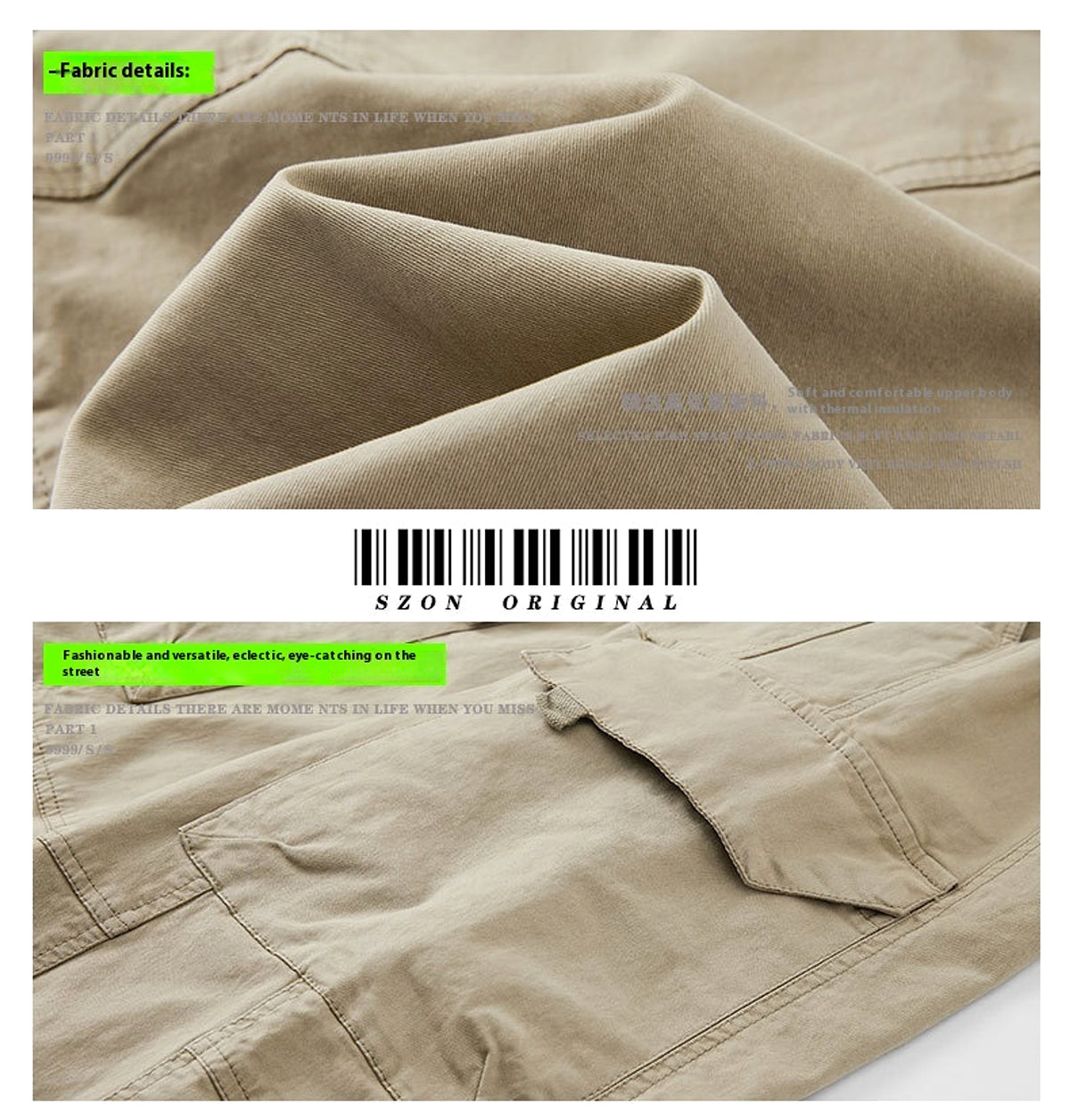 Autumn And Winter New Straight Loose Oversized Cargo Pants Jeans Men - enhanced image 5