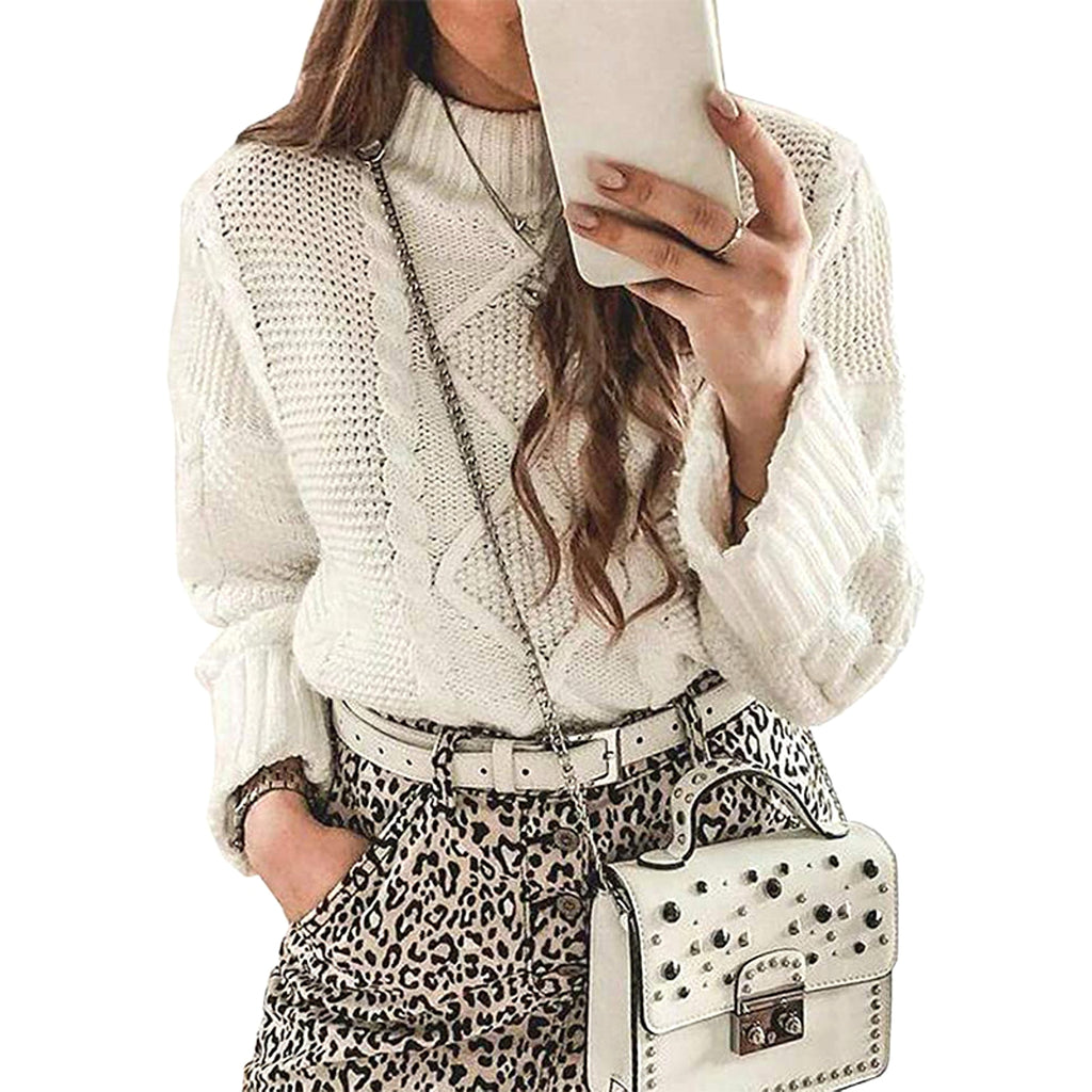 Autumn And Winter Sweaters Solid Color Knitwear Women's Wear - enhanced image 5