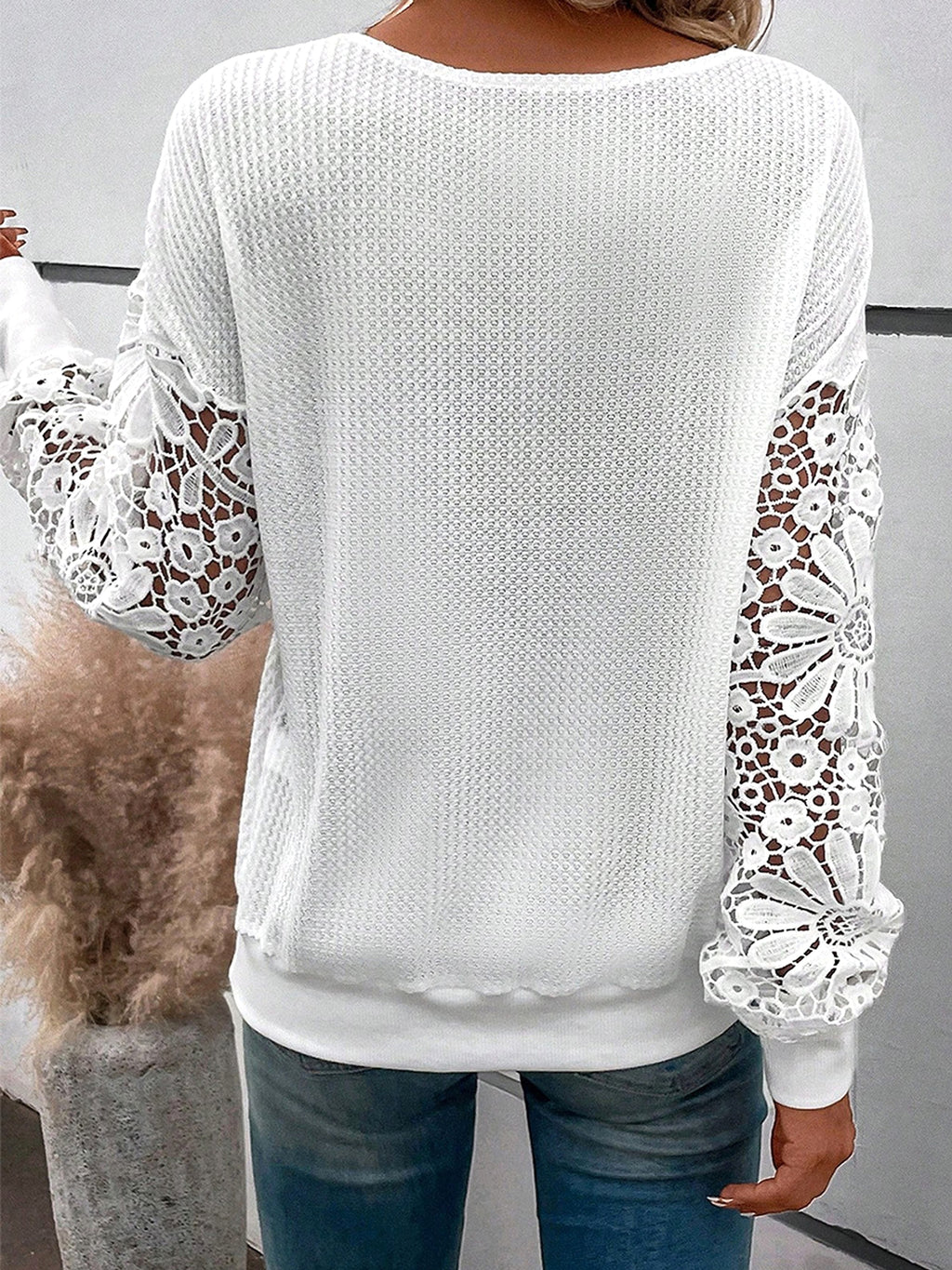 Autumn New Solid Color Pullover V-neck Long Sleeve Top Women's Sweater - enhanced image 5