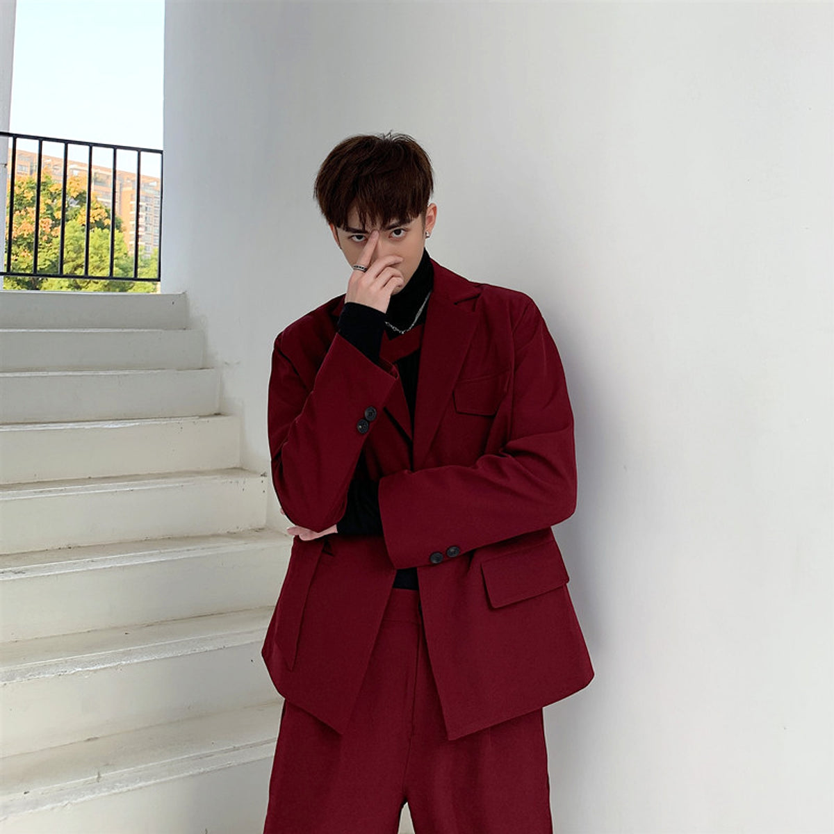 AvantGarde™ Men's Wool Coat – Bold, Innovative & Stylish - enhanced image 5
