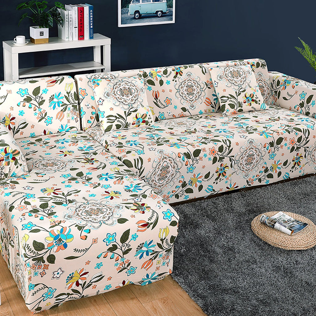 BotaniLuxe™ – Floral Stretch Sofa Cover for Modular/L-Shape Sofas - enhanced image 5