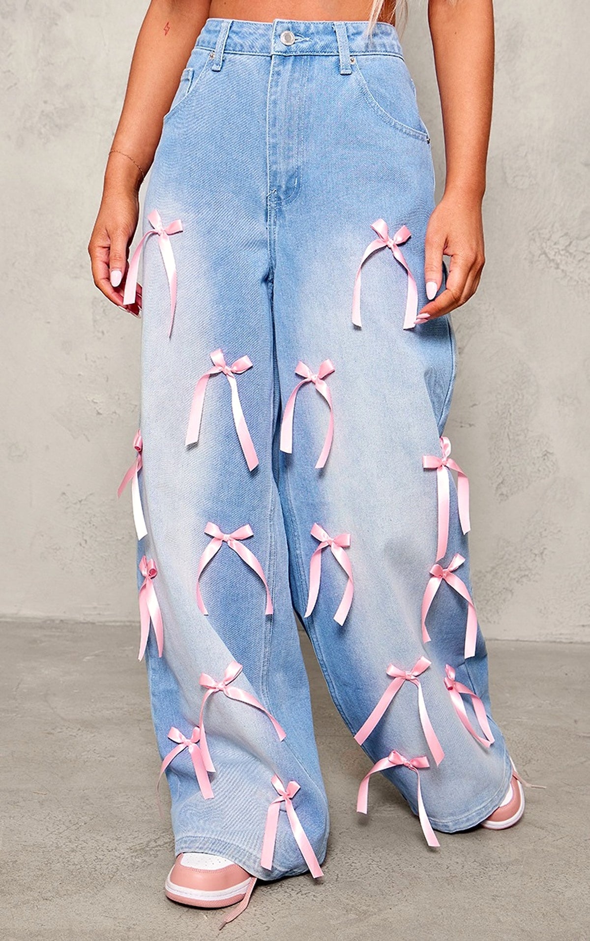 Bow High Waist Wide Leg Jeans – Haute Edition 25 - enhanced image 5