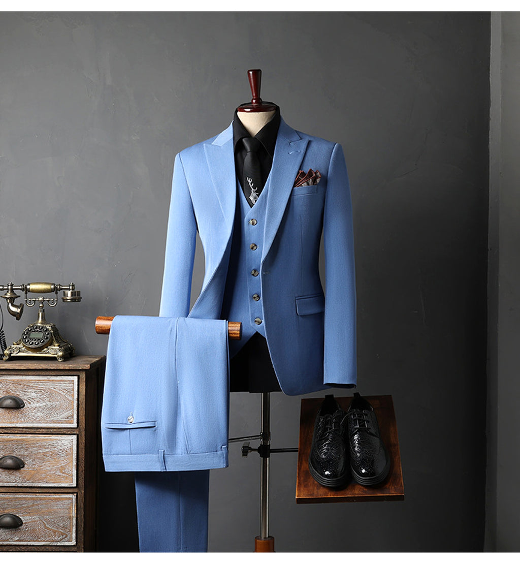 Élyséon™ – Groom’s Classic Wedding Suit Jacket Set - enhanced image 5