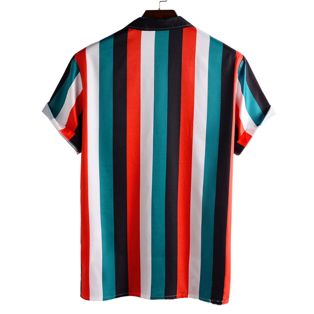 Casual Men DressShirt Stripes - enhanced image 5