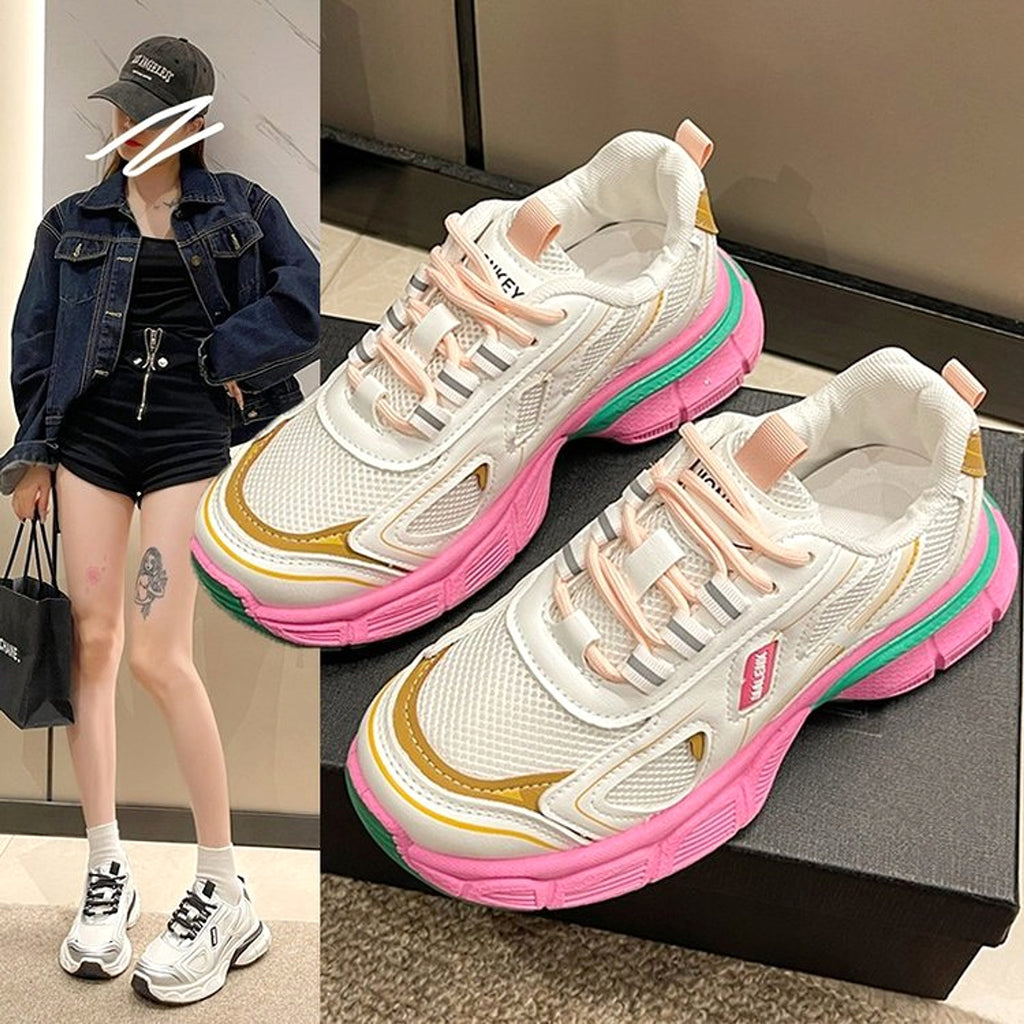 Casual Sneaker Women's All-match Mesh Surface Platform - enhanced image 5