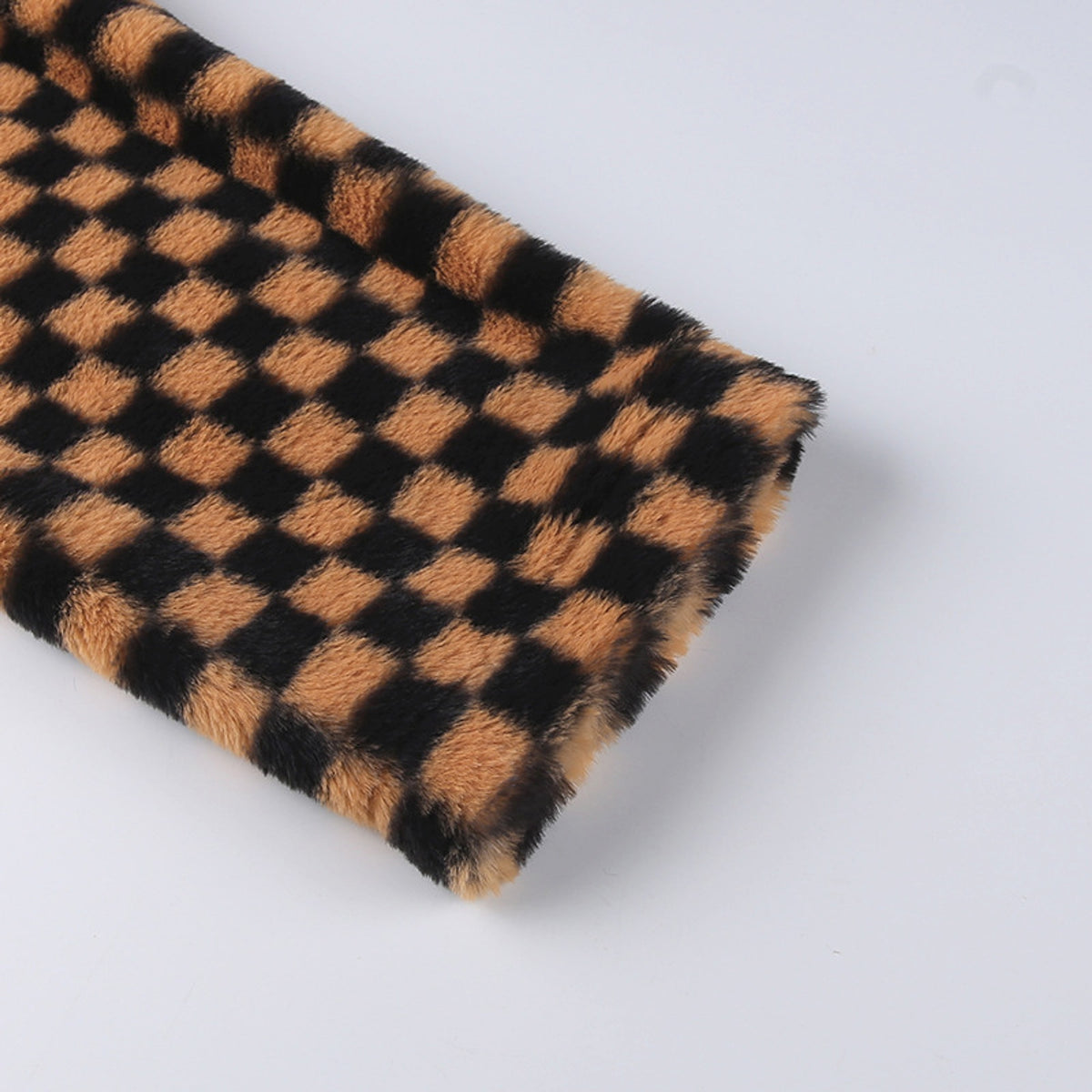Checkerboard Plaid Sweater Women Street Hipster Blouse - enhanced image 5