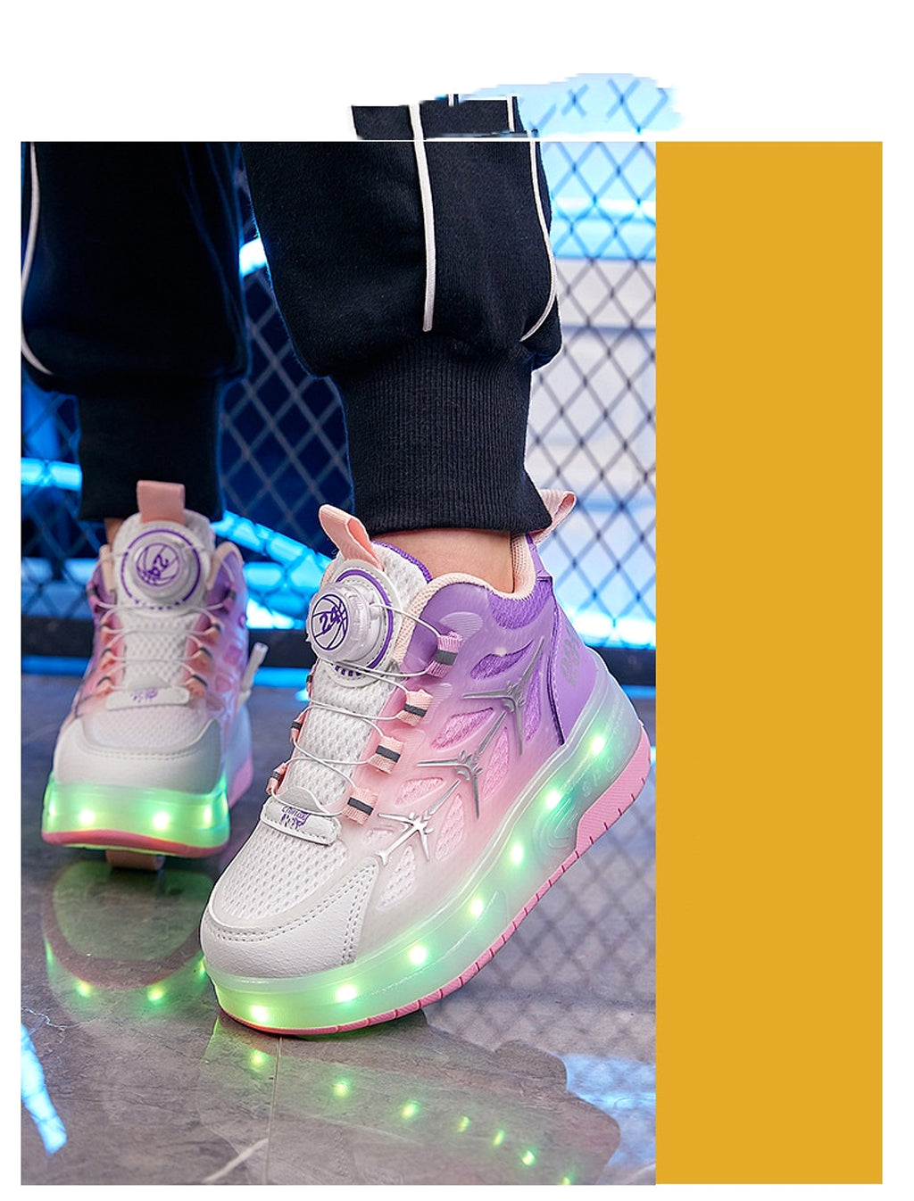 FlashRoll™ – Light-Up Knob Skates for Kids - enhanced image 5